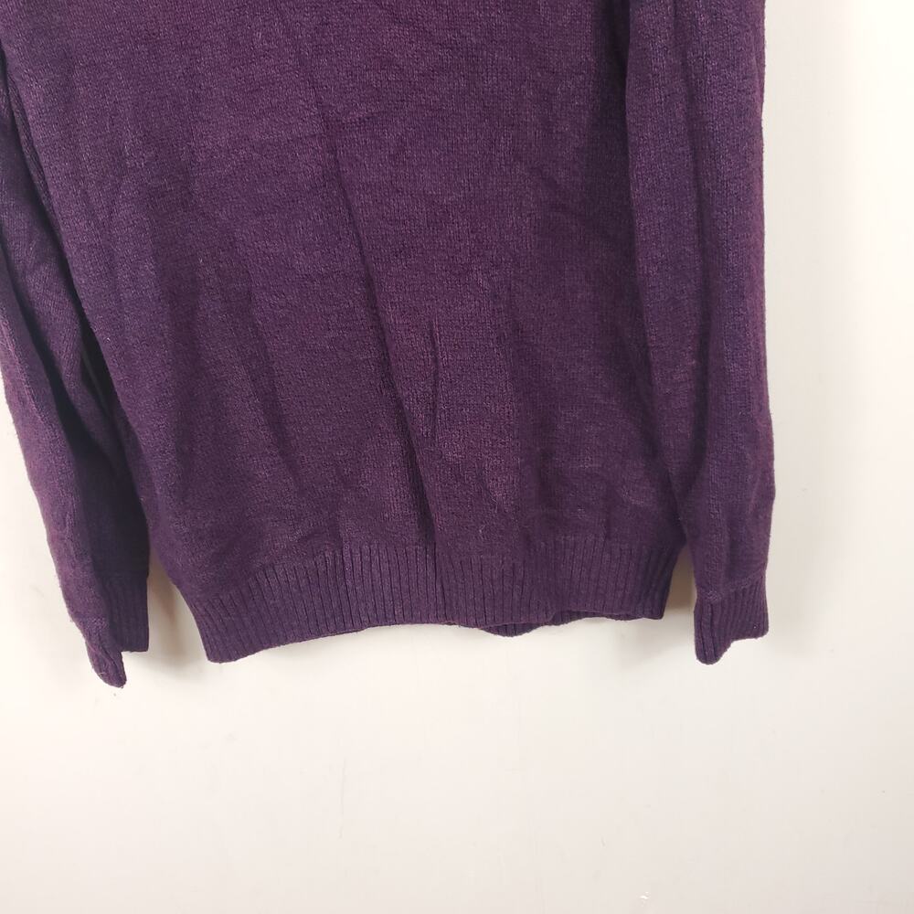American Eagle 3 Button Pull Over Sweater In Burg… - image 3